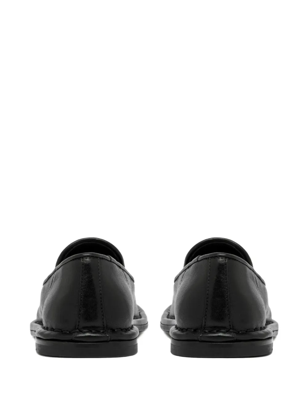 Buttero Leather Loafers In Black