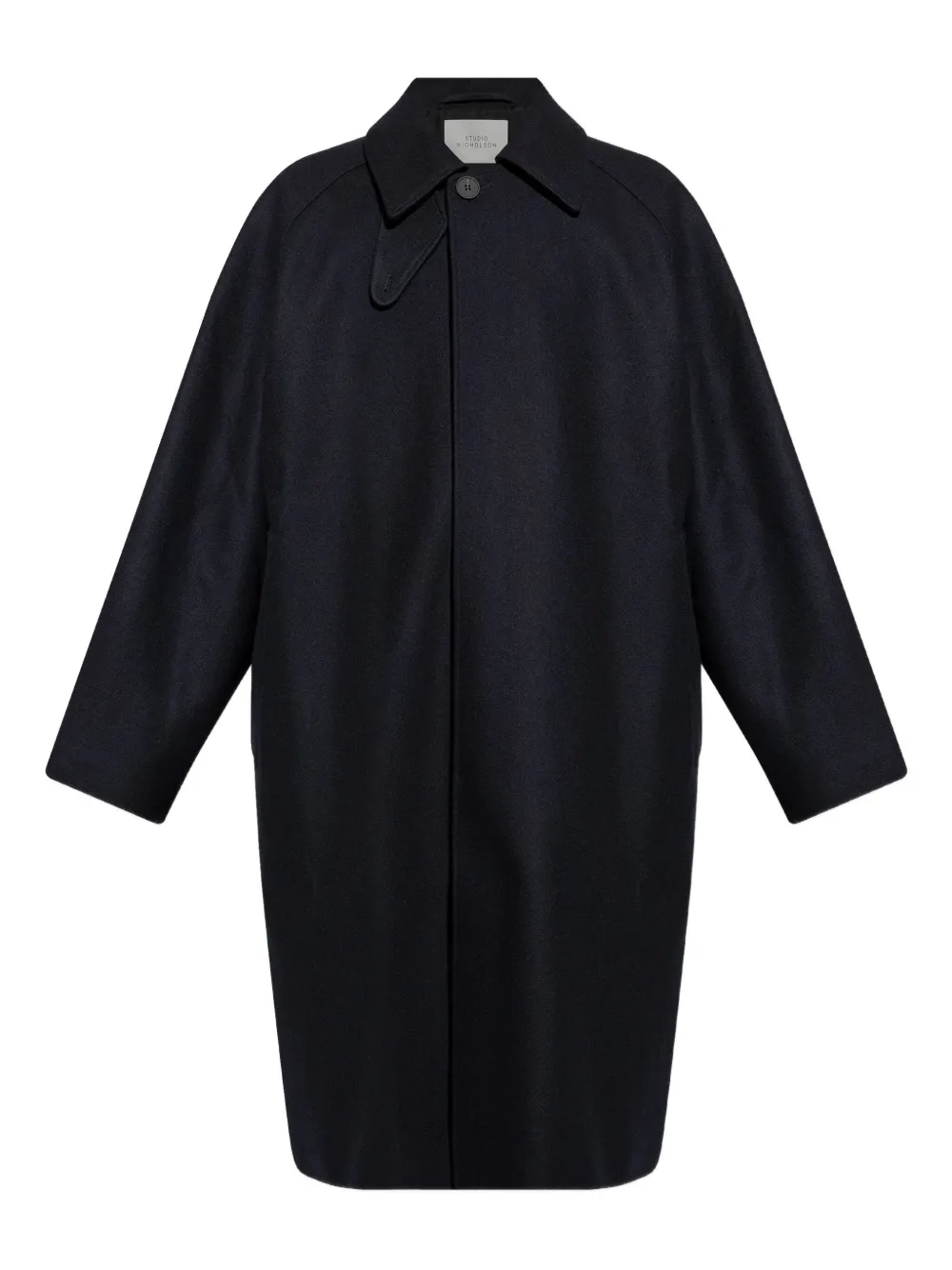 Studio Nicholson Cabo single-breasted coat | Blue | Image 1
