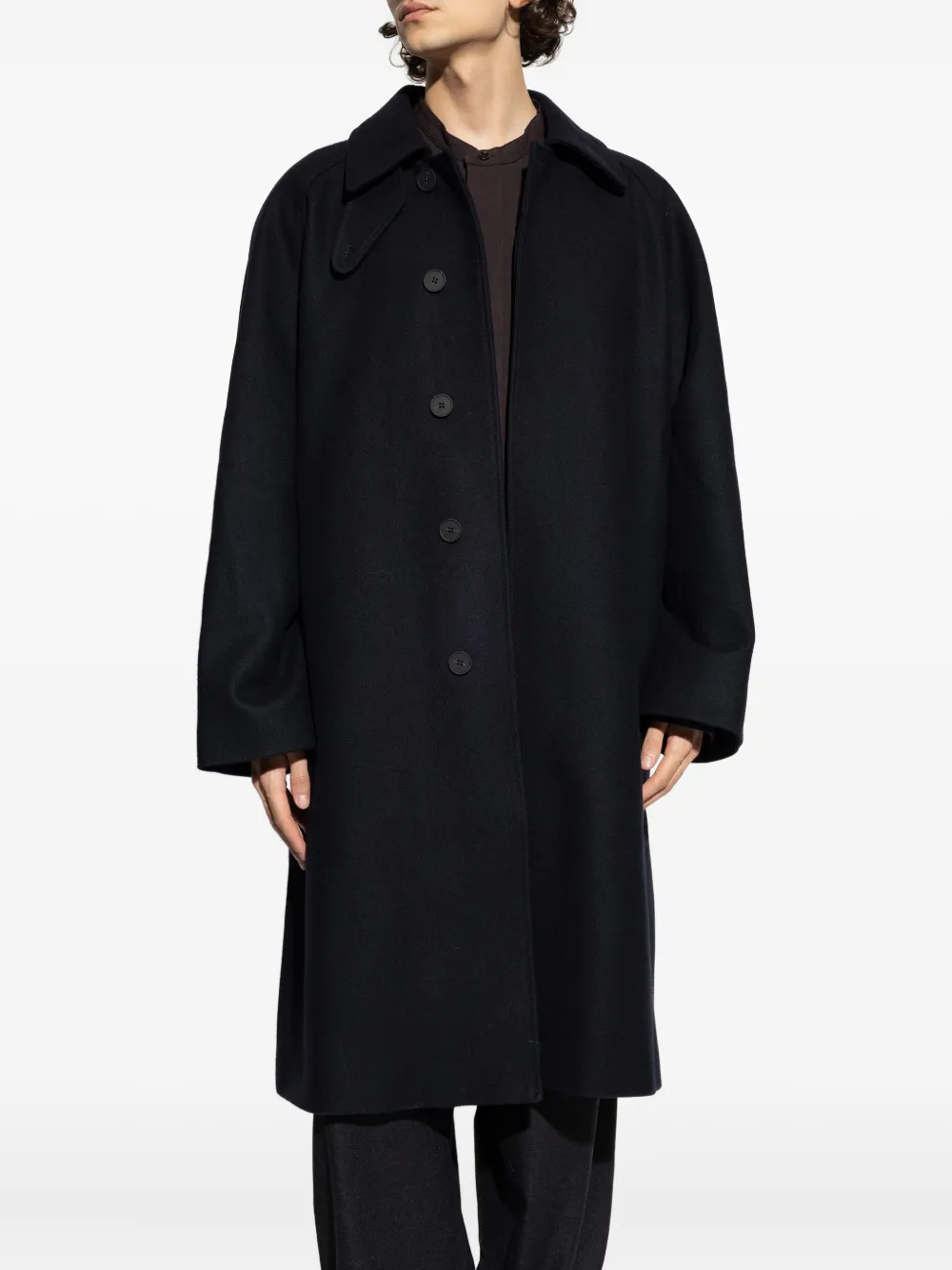 Studio Nicholson Cabo jas met enkele rij knopen Blauw