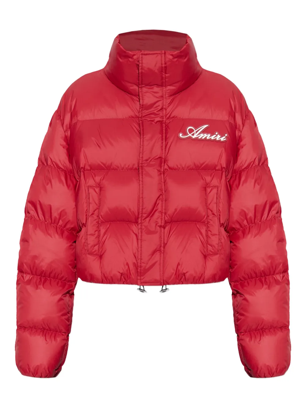 AMIRI bones-print cropped down jacket | Red | Image 1