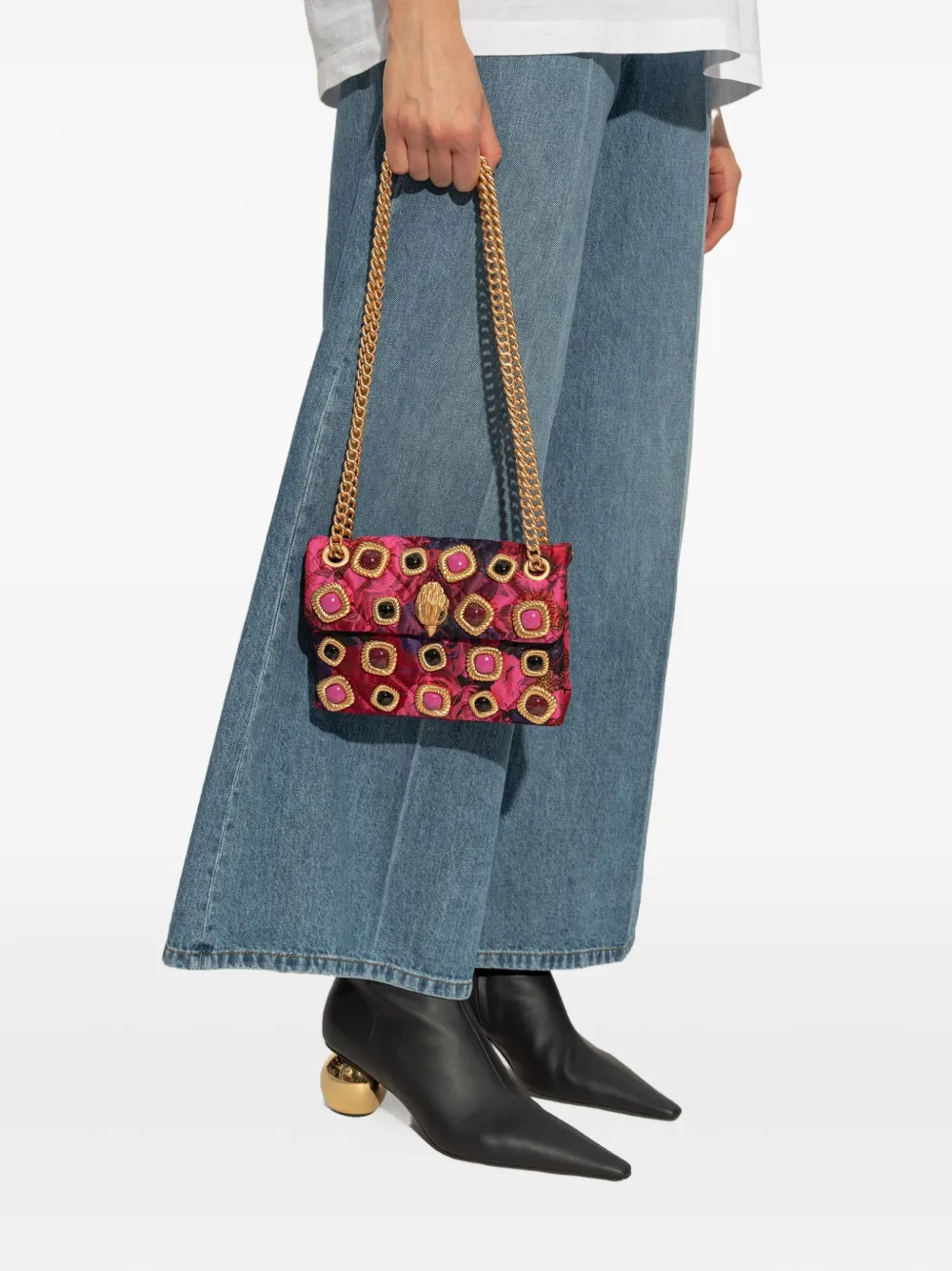 Kurt Geiger London Kensington Gems mini-tas - Roze
