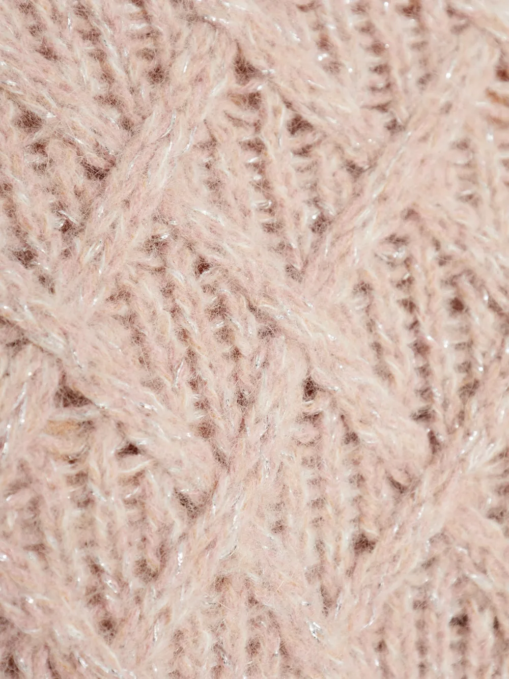 Moncler Cable-knit Sweater In Pink