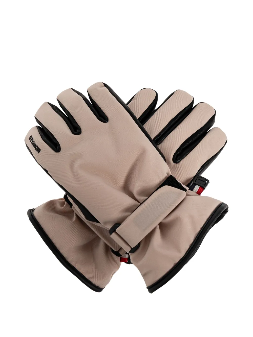 MONCLER GRENOBLE KIDS logo-detail padded gloves - Roze