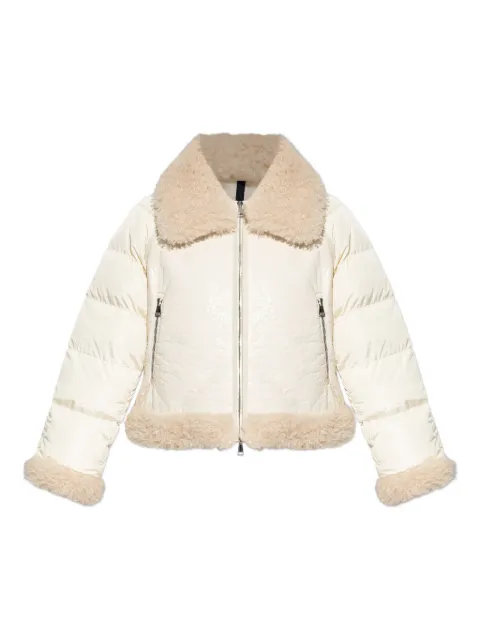 Moncler chamarra Rubrouk con cuello de pana artificial