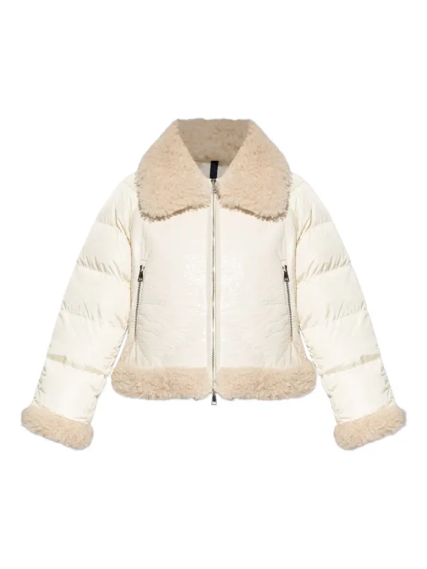 Moncler Rubrouk ムートンスタイルカラージャケット | ニュートラル