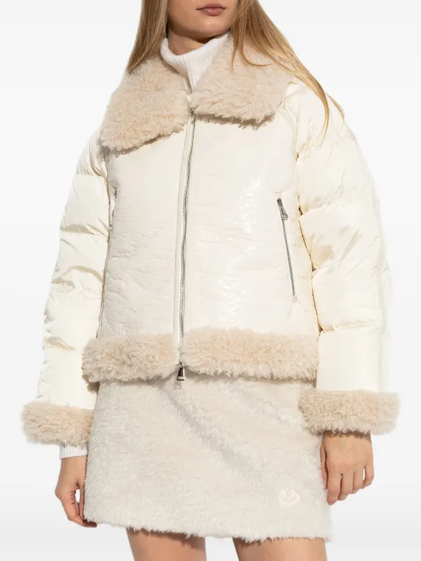 Moncler Rubrouk ムートンスタイルカラージャケット | ニュートラル