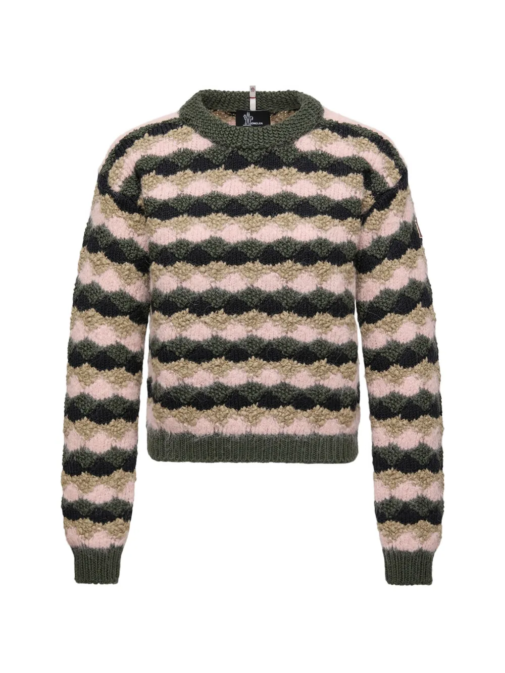 Moncler Grenoble Gestreepte trui Roze