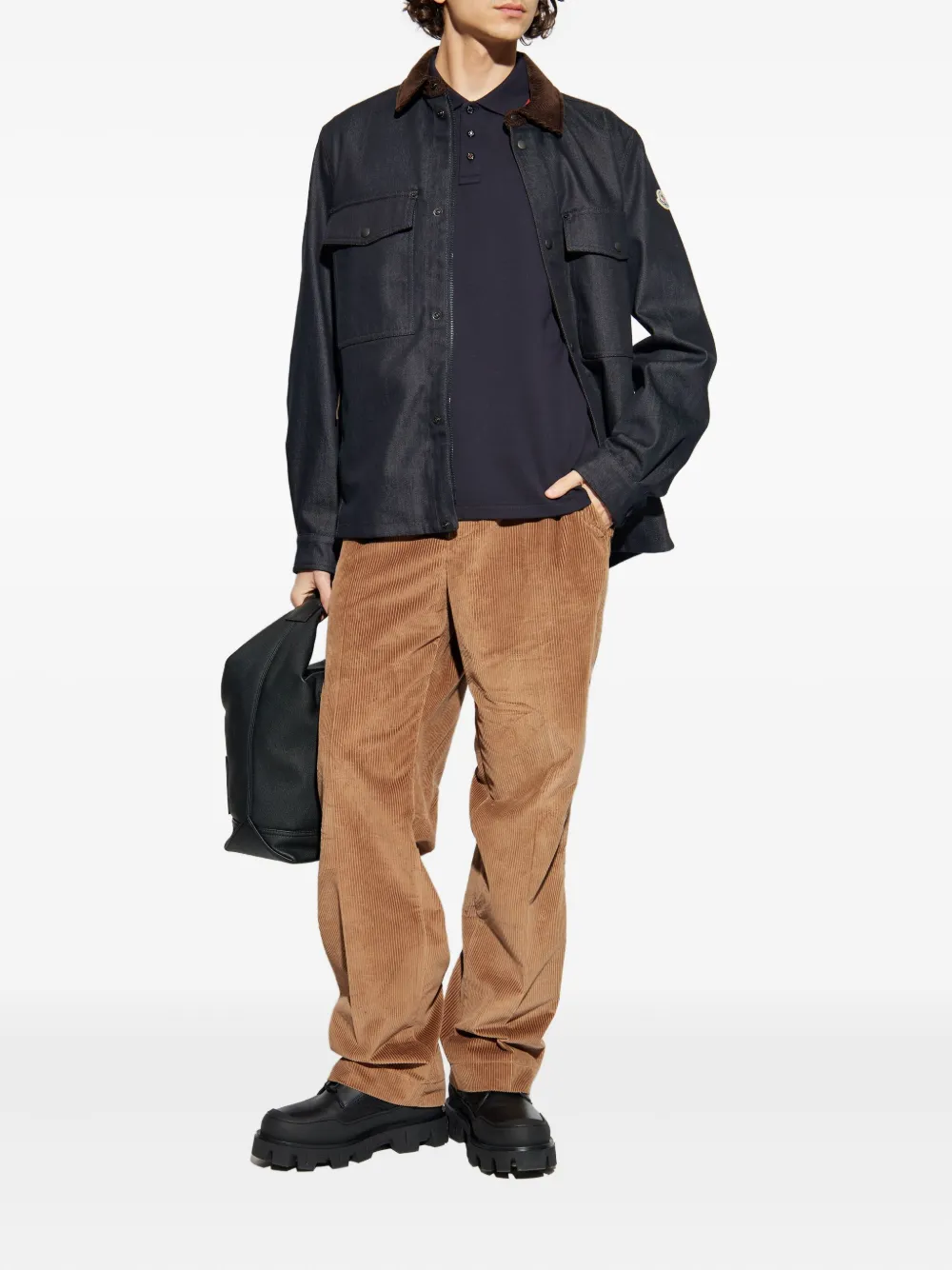 Moncler camisa estilo chamarra con bolsillos de parche | Sobrecamisas | Image 2