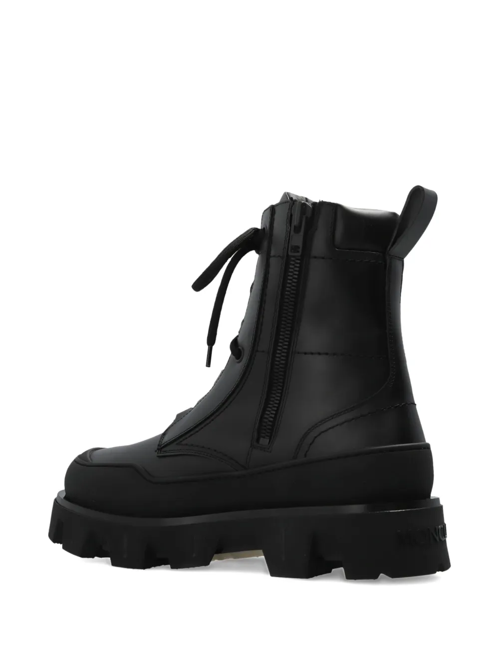Moncler Peak Path laarzen met chunky zool Zwart