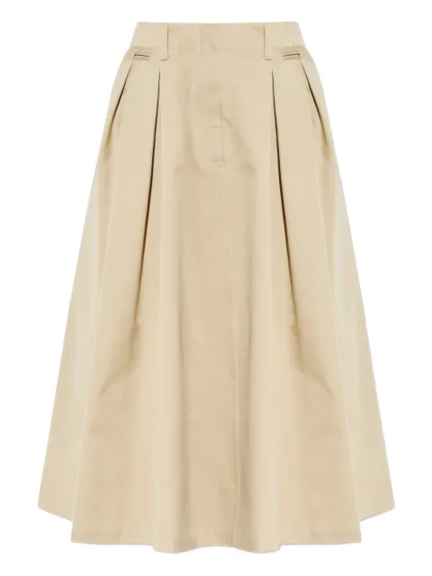Moncler falda midi plisada con diseño acampanado