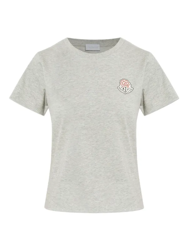 Moncler ロゴ Tシャツ | グレー | FARFETCH JP