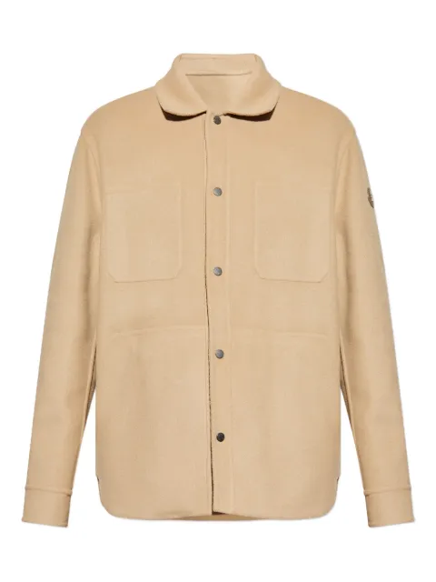 Moncler Tagnit leather-patch shirt jacket
