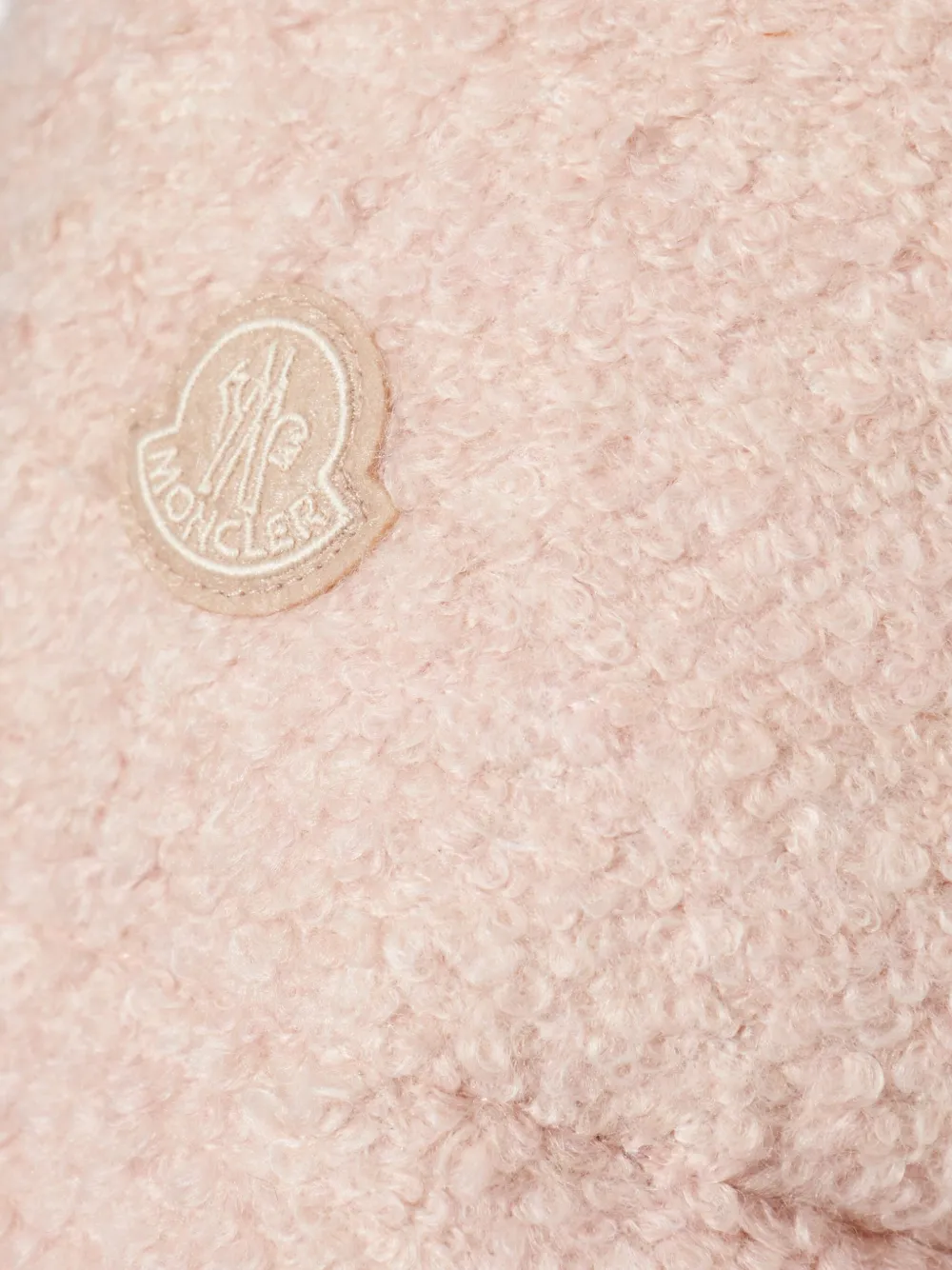 Moncler Virieu Bouclé gewatteerd jack Roze