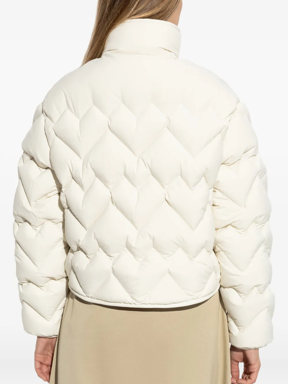 Moncler Senevee gewatteerd donsjack Wit