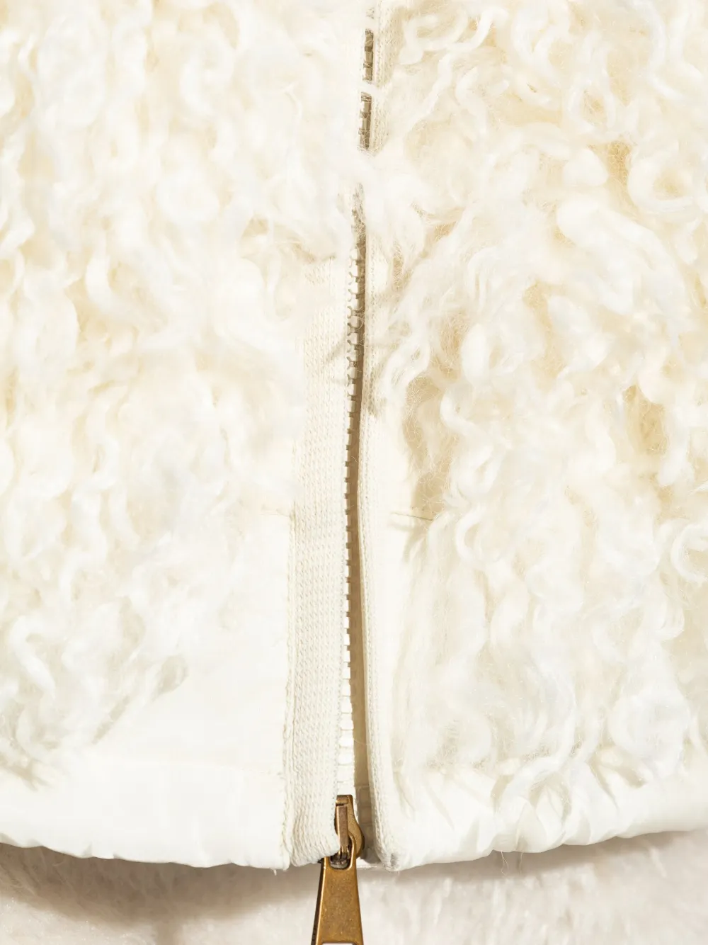 Moncler Hooded Zip-up Jacket In Neutral
