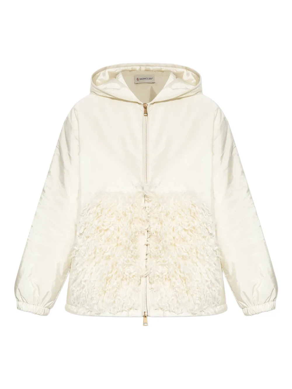 Moncler hooded zip-up jacket | Neutrals | Image 1