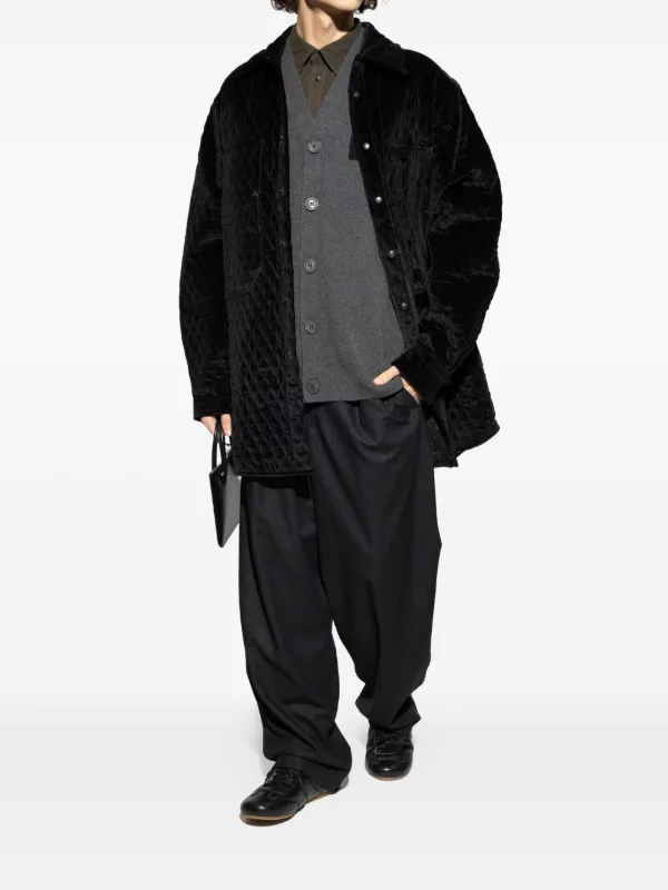 Vivienne Westwood キルティング ベルベットジャケット | ブラック