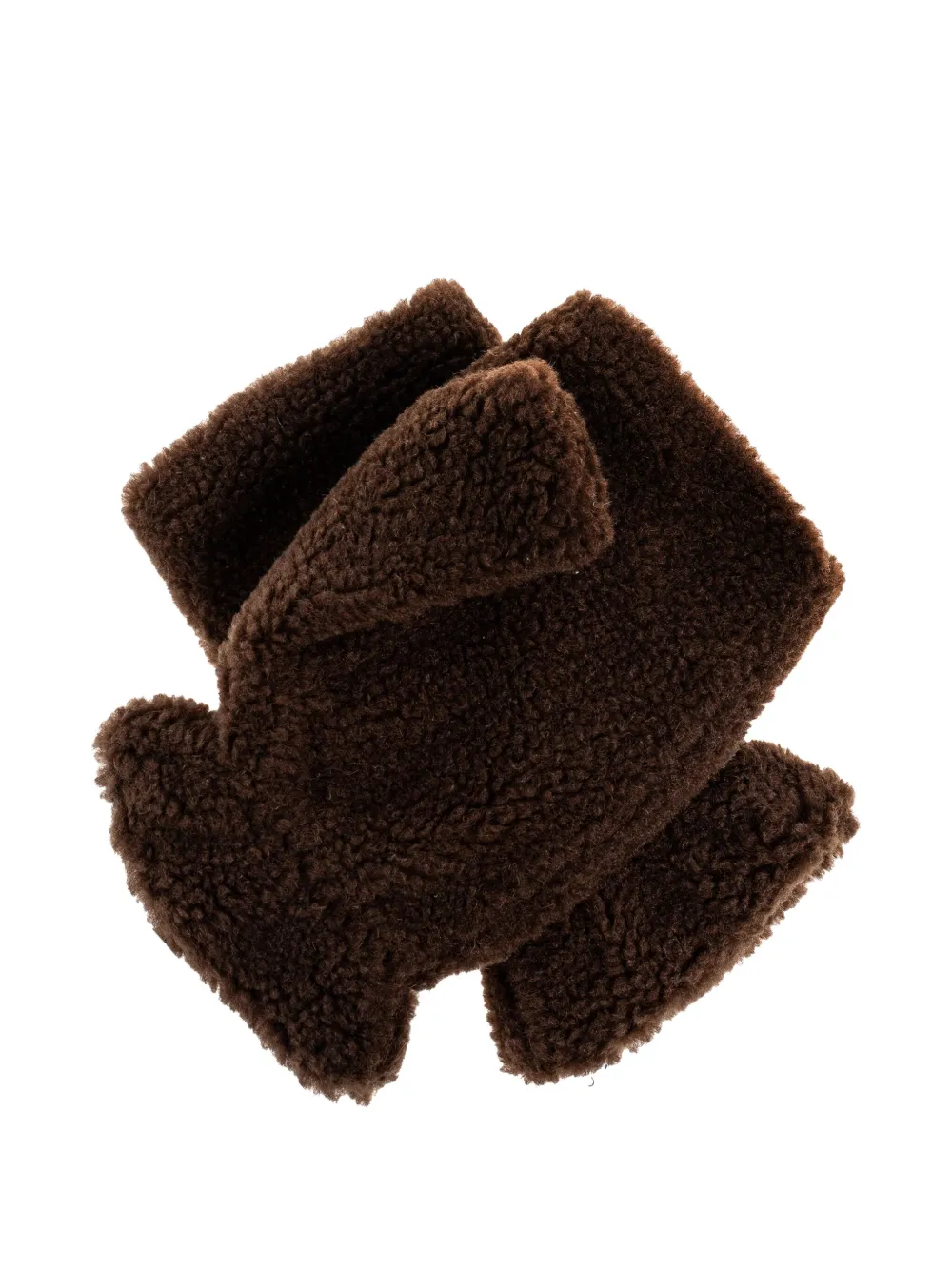 Moncler Logo-patch Gloves In Brown