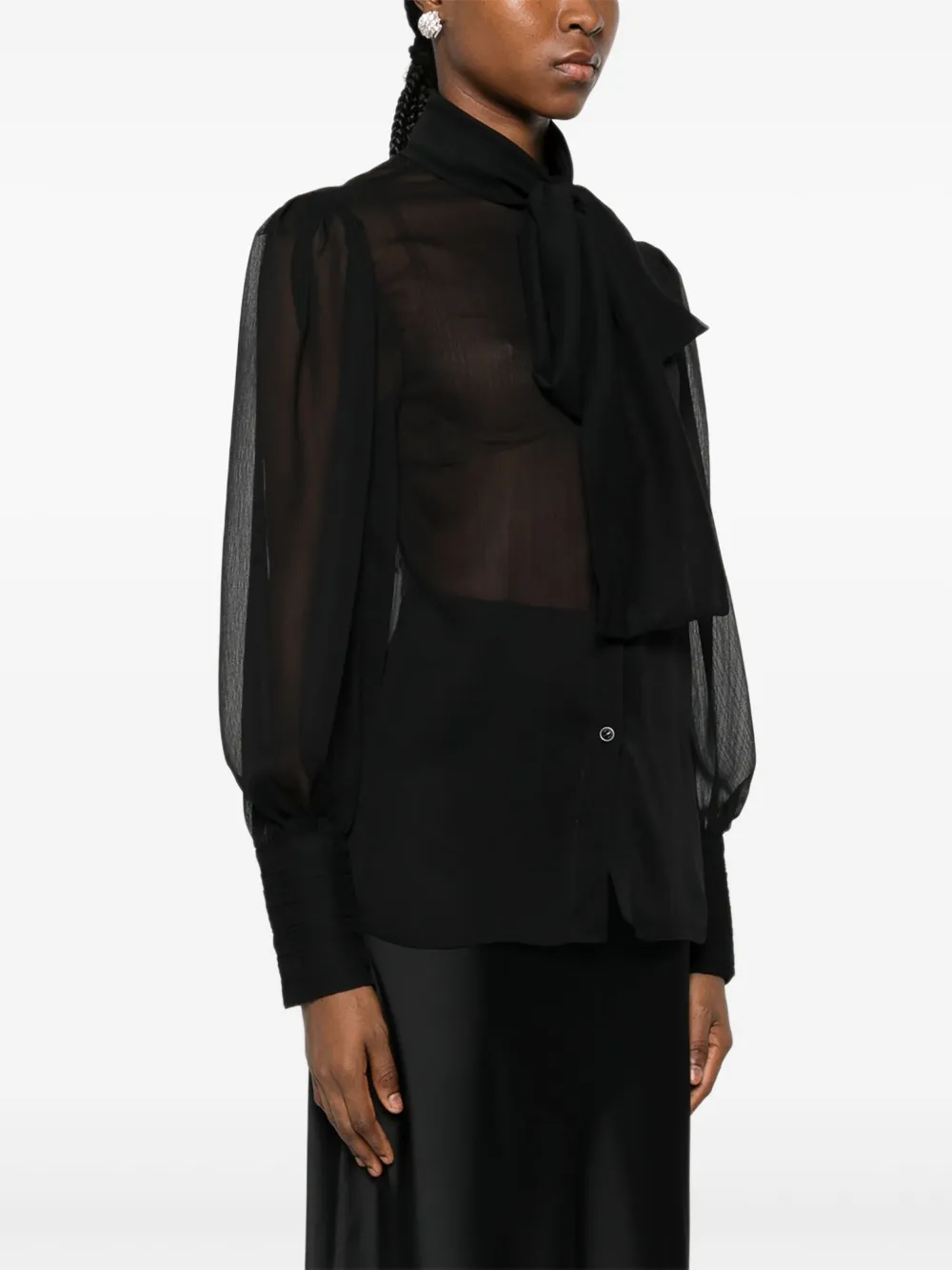 RHIZOME Malena blouse Zwart