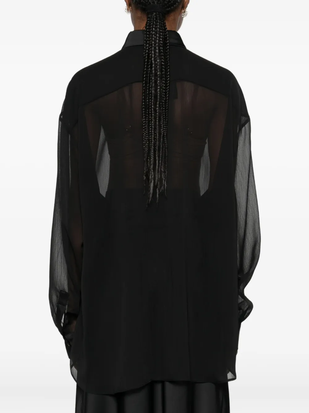 Rhizome Cora Silk Shirt In Black