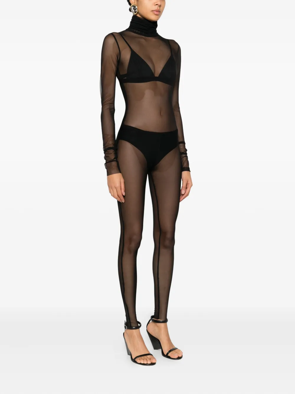  Rhizome Mintra Tulle Jumpsuit - Black 