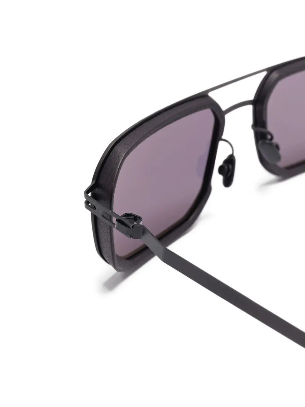 Mykita Zonnebril met geometrisch montuur Zwart