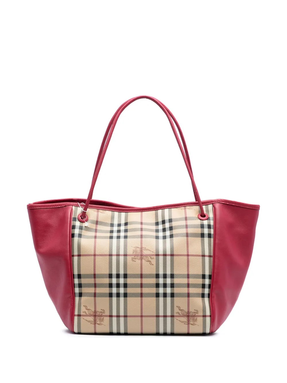 Burberry Pre-Owned 2000-2017 スモール ヘイマーケットチェック コーテッドキャンバス カンタベリー トートバッグ