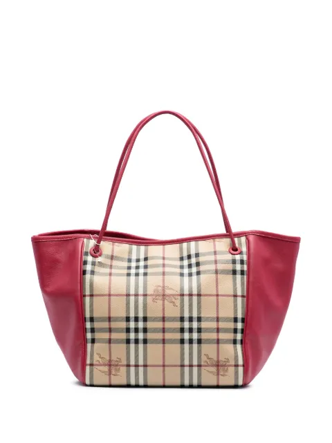 Burberry Pre-Owned 2000-2017 Small Haymarket Check Coated Canvas Canterbury tote bag