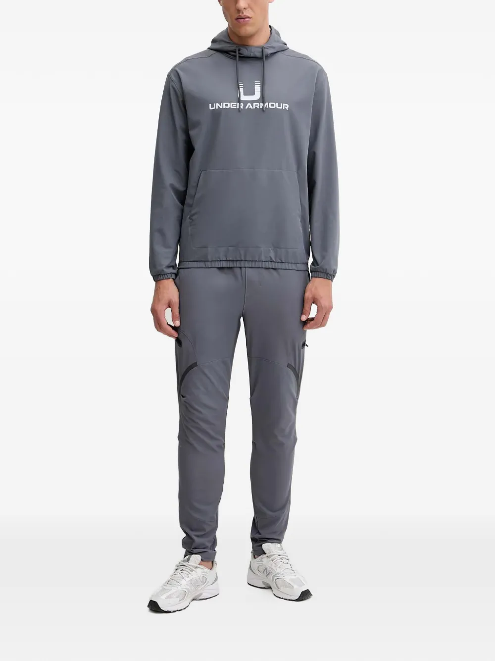  Under Armour Ua Unstoppable Logo Hoodie - Grey 