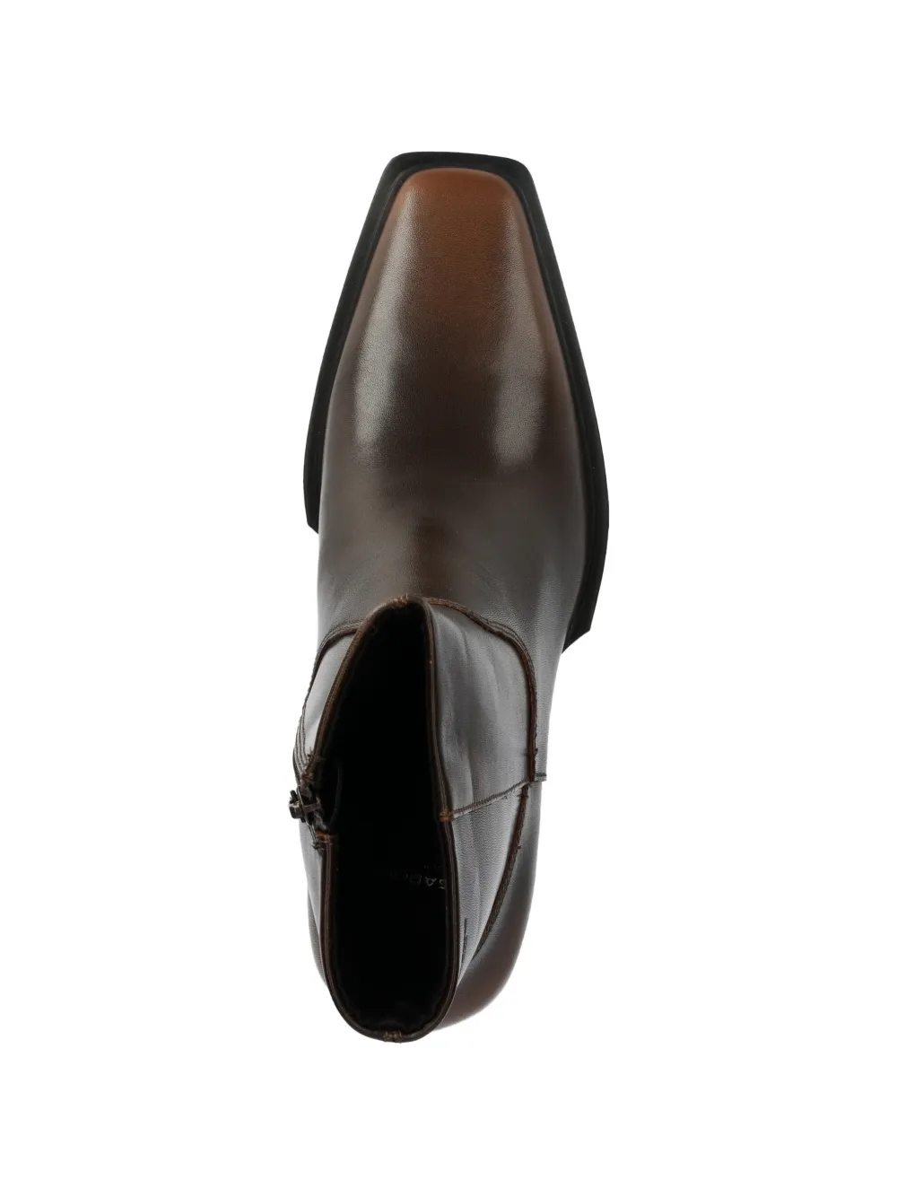 VAGABOND ALINA leren laarzen met vierkante neus Bruin