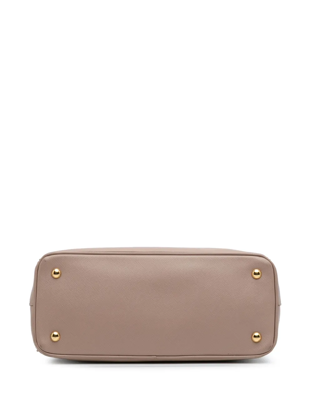 Pre-owned Prada 2013-2025 Medium Saffiano Lux Galleria Satchel In Brown