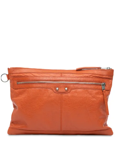 Balenciaga Pre-Owned bolsa de mano Motocross Classic Clip L de piel de cordero 2015