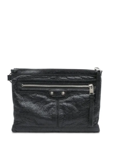 Balenciaga Pre-Owned 2016 Lambskin Motocross Classic Clip S clutch bag