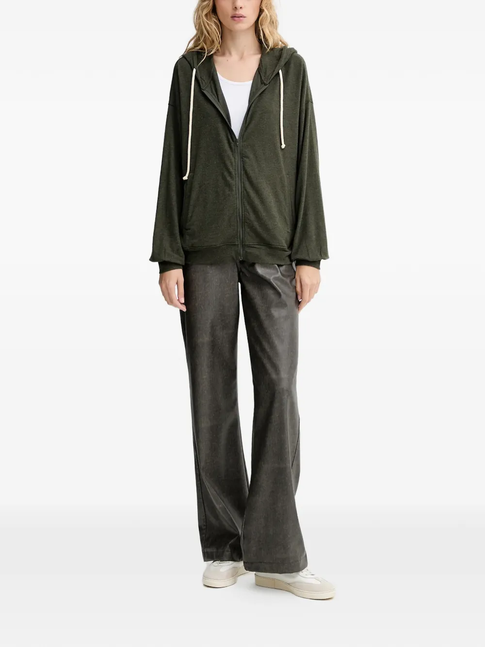 American Vintage Ypawood zip-up hoodie - Groen