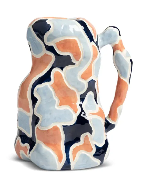 &k Amsterdam large patterned jug vase (30cm x 25.5cm)