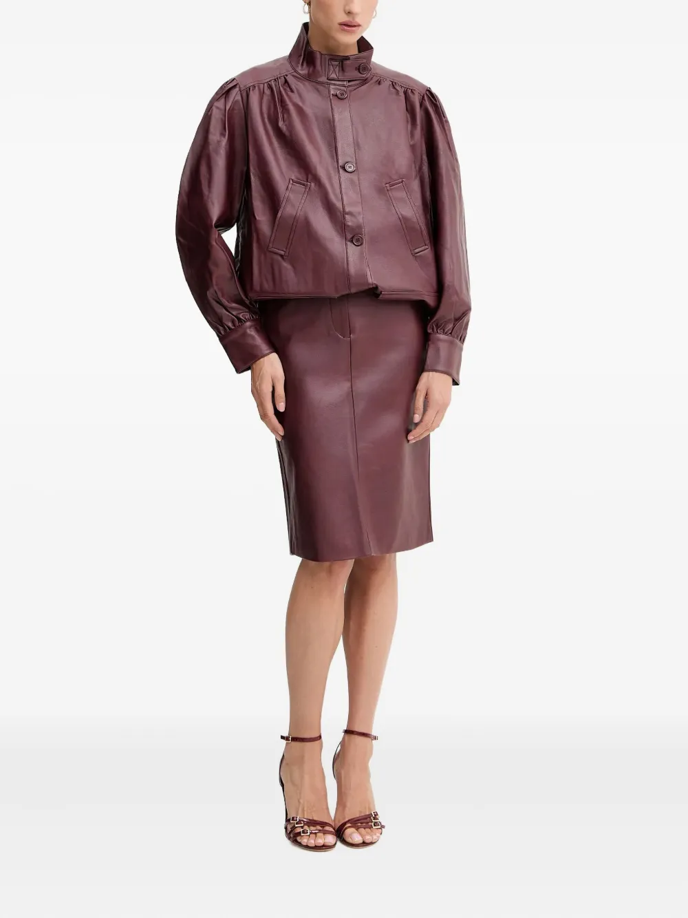  Bardot Clements Button-fastening Jacket - Red 