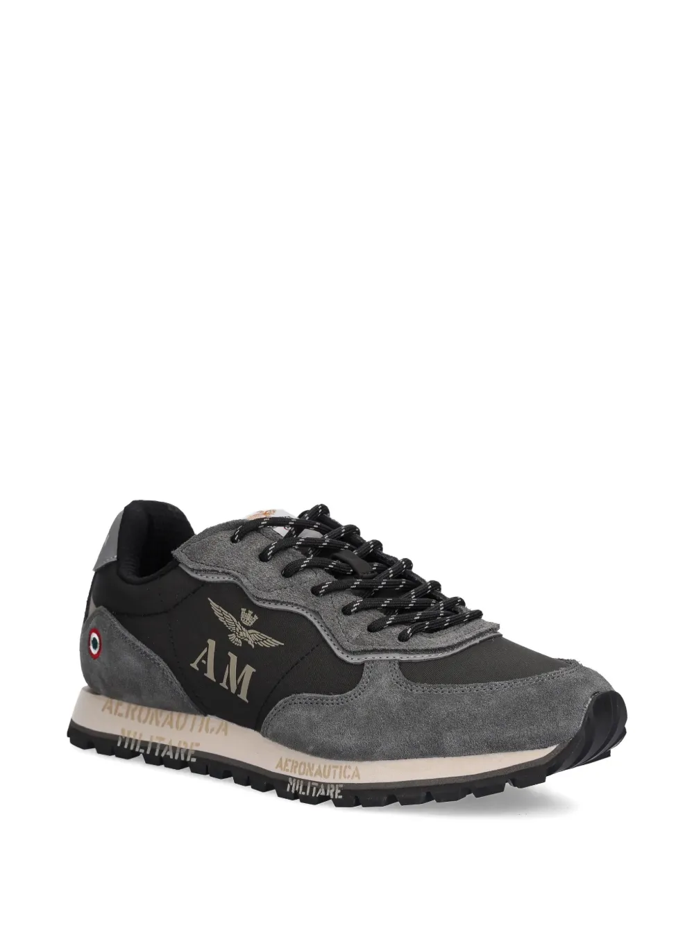 Aeronautica Militare Sneakers met logoprint Zwart