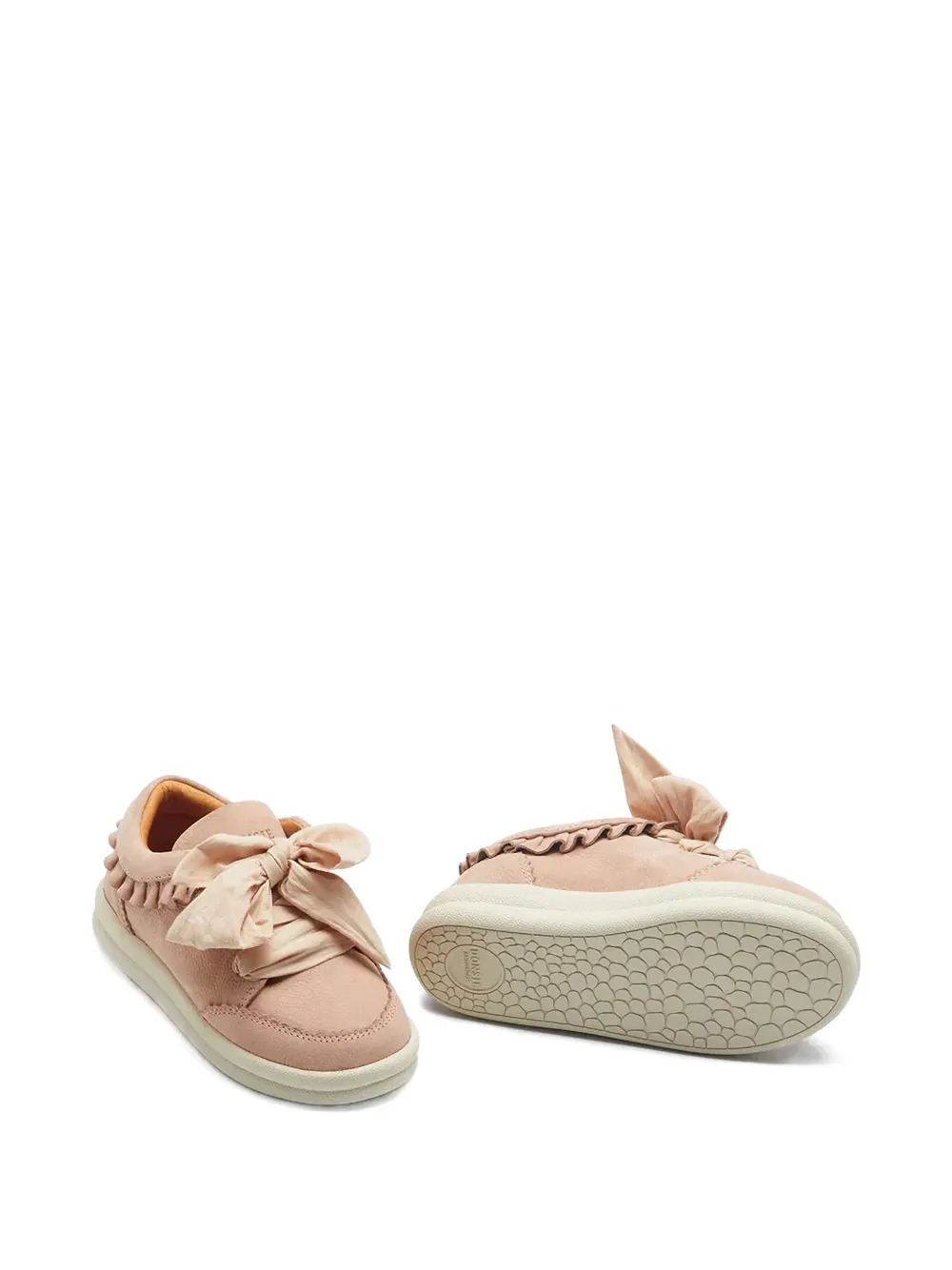 Donsje Sneakers met ruches en strik Roze