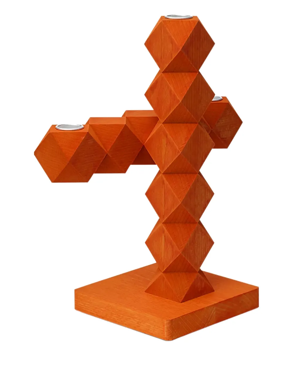 &k Amsterdam Clean Cut candle holder - Oranje