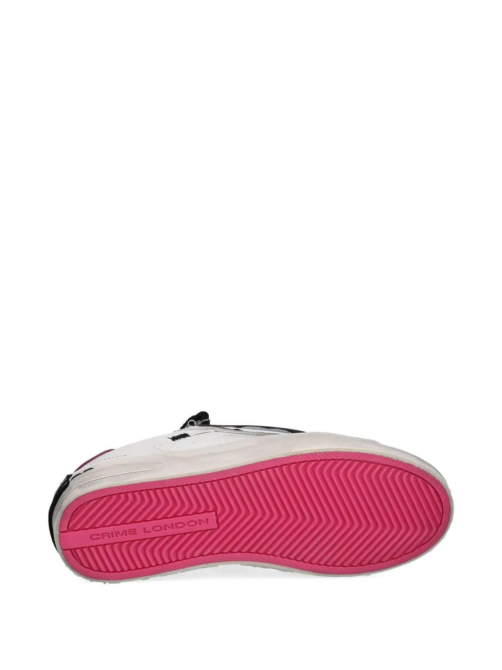 Crime London Sneakers met glitter en parel afwerking Wit