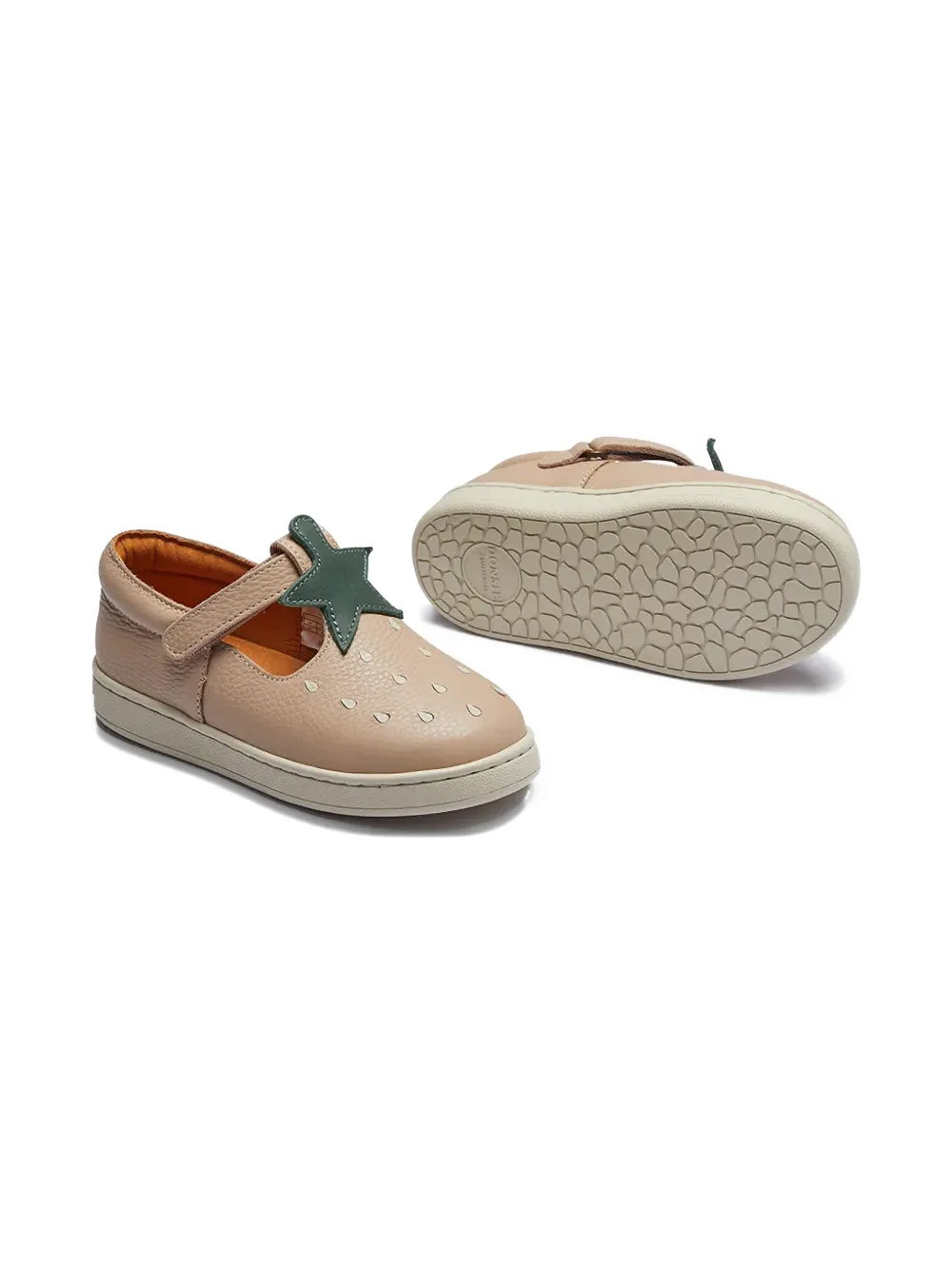 Donsje Lowy loafers met sterapplicatie Beige