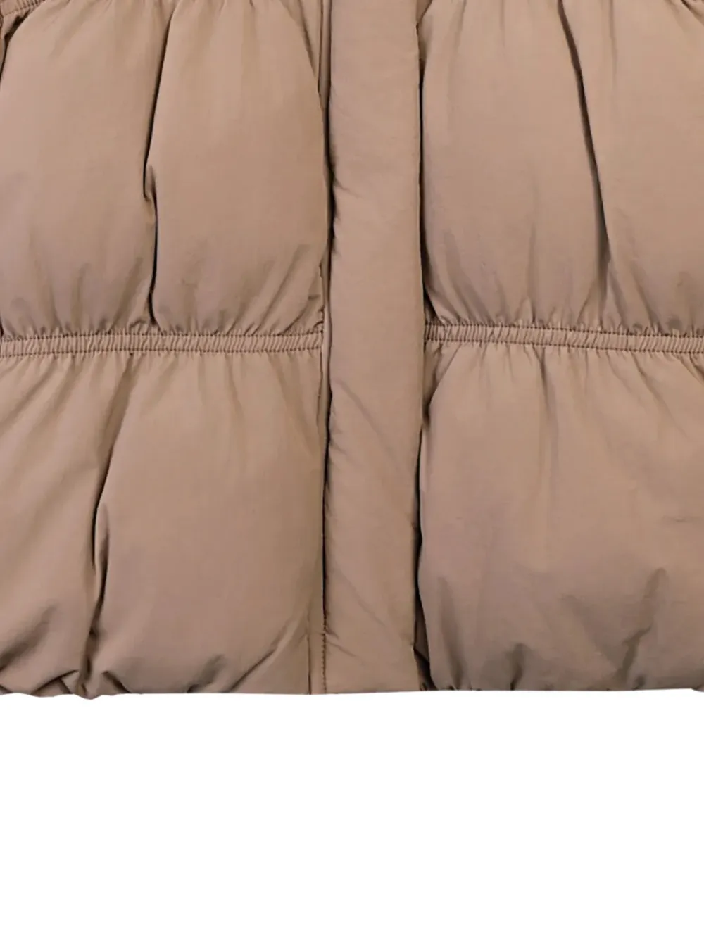 Donsje Suzan quilted high-neck jacket Bruin