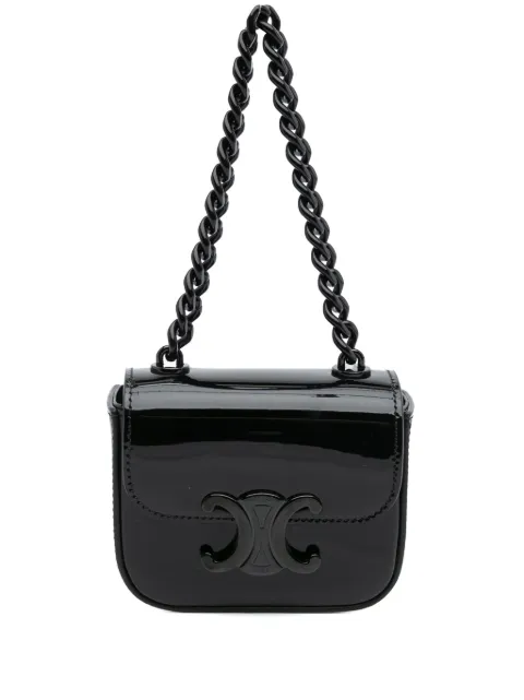 Celine Pre-Owned bolsa de mano Claude Chain mini de charol 2000-2025