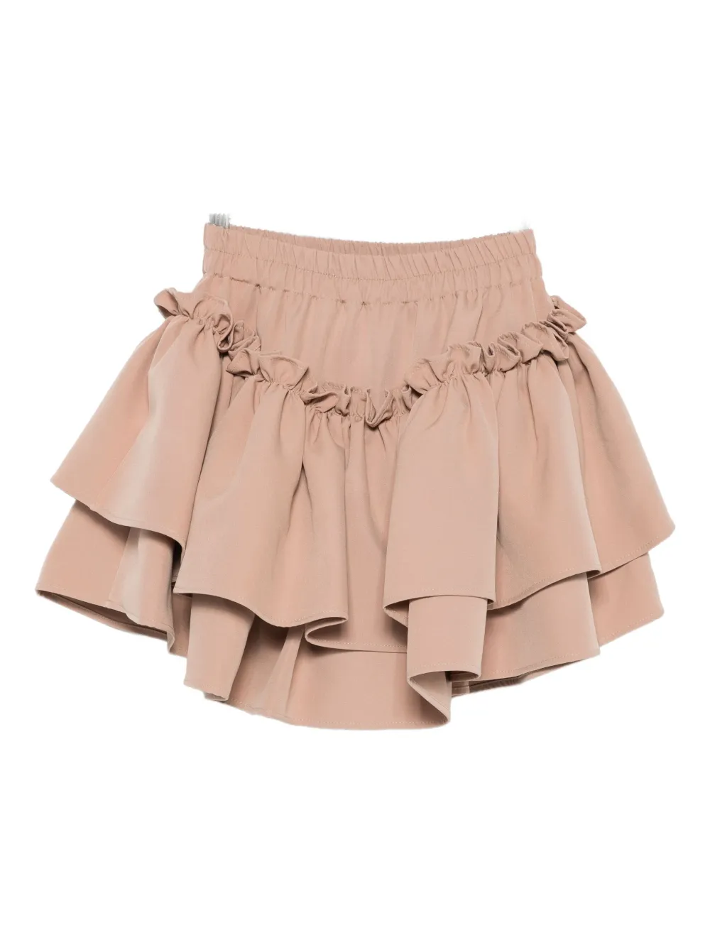 Rhizome Katya Ruffle-detail Mini Skirt In Brown