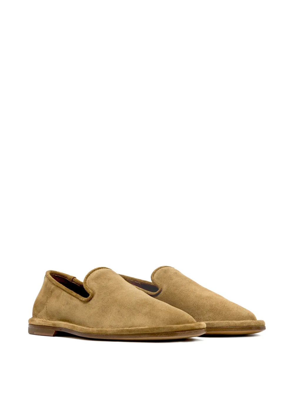 Buttero Suede Loafers In Brown