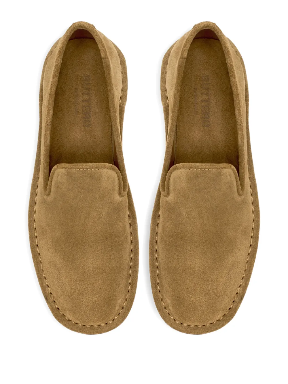 Buttero Suede Loafers In Brown