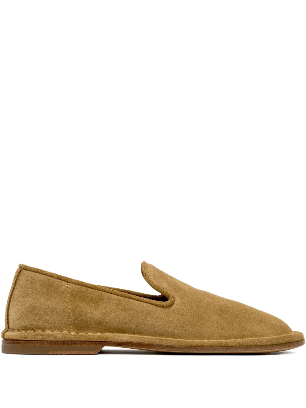 Buttero Suede Loafers In Brown