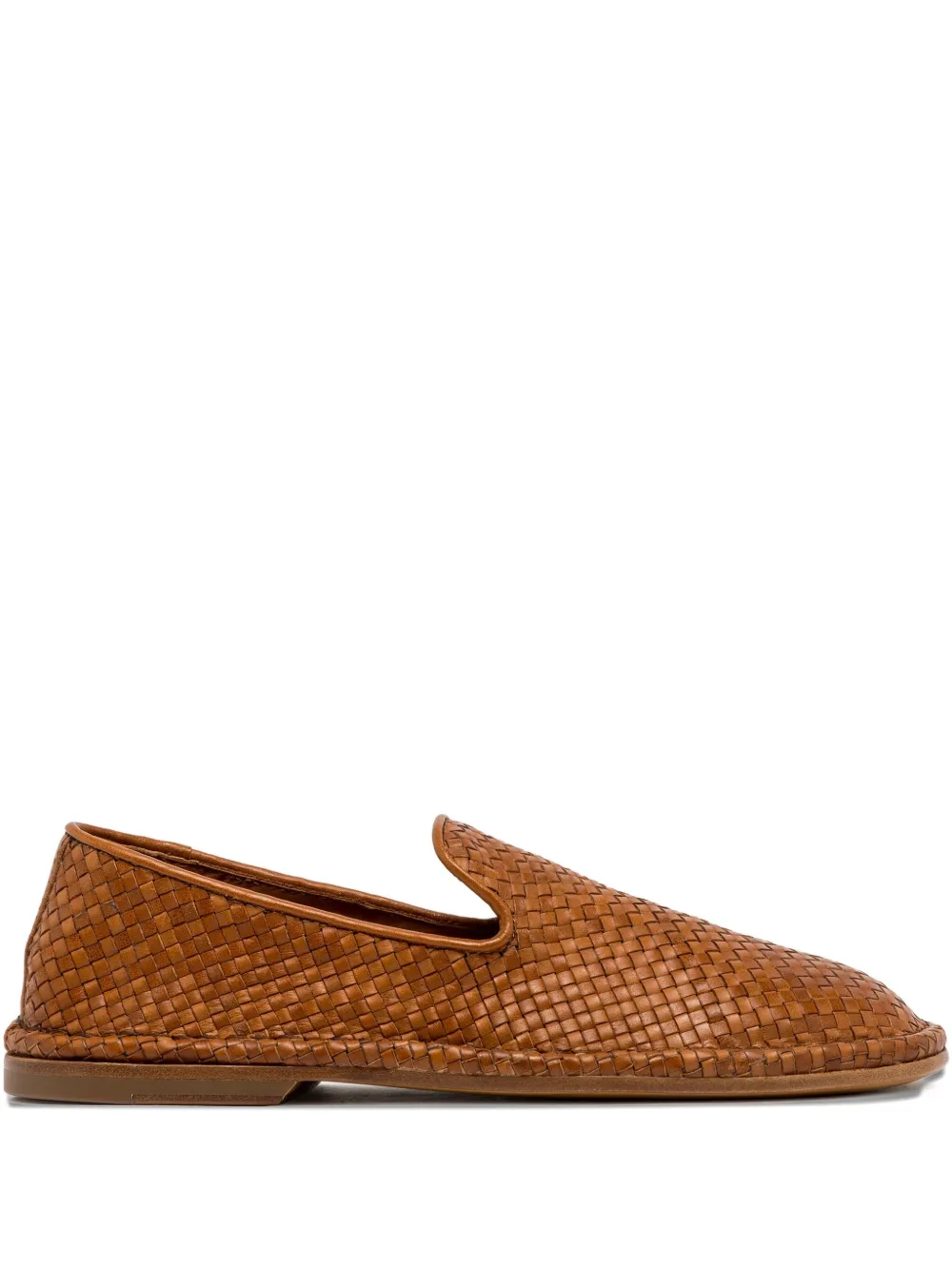 Buttero Leather Loafers In Brown