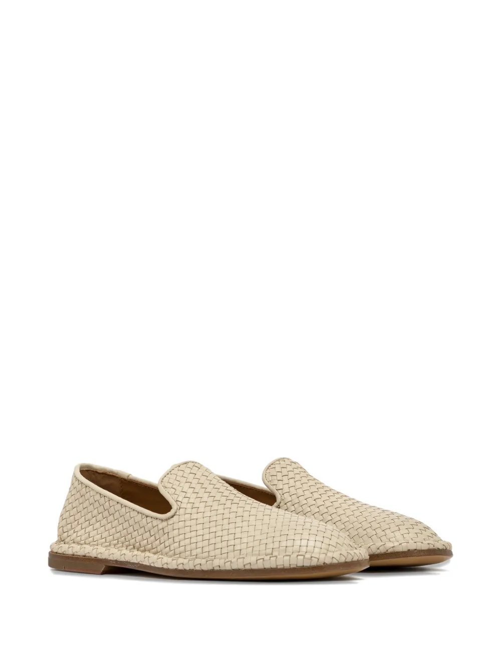 Buttero Leather Loafers In Neutral
