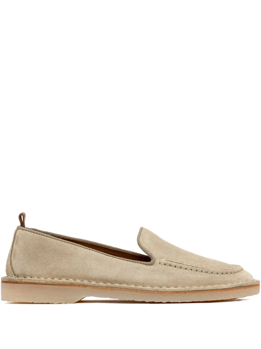 Buttero Suede Loafers In Neutral